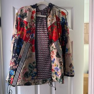 Johnny Was Live Sunday Zip Hoodie Size Small